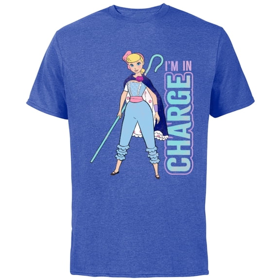 Disney Pixar Toy Story 4 Bo Peep I'm In Charge T-Shirt - Short Sleeve Cotton T-Shirt for Adults - Customized-Royal Heather