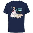 thumbnail image 1 of Disney Pixar Toy Story 4 Bo Peep and Sheep T-Shirt - Short Sleeve Cotton T-Shirt for Adults - Customized-Navy, 1 of 5