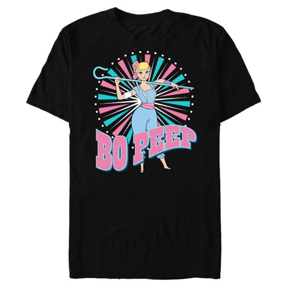 Disney Pixar Toy Story 4 Bo Peep is Back T-Shirt- Short Sleeve Blended T-Shirt for Adults - Customized-Black Snow Heather