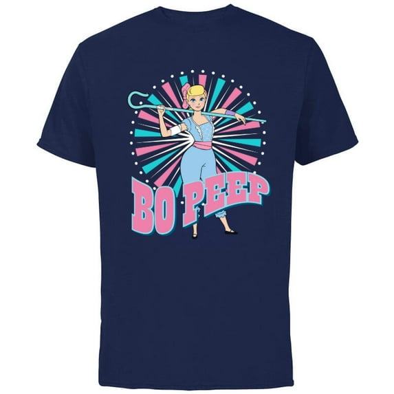 Disney Pixar Toy Story 4 Bo Peep is Back T-Shirt - Short Sleeve Cotton T-Shirt for Adults - Customized-Athletic Navy