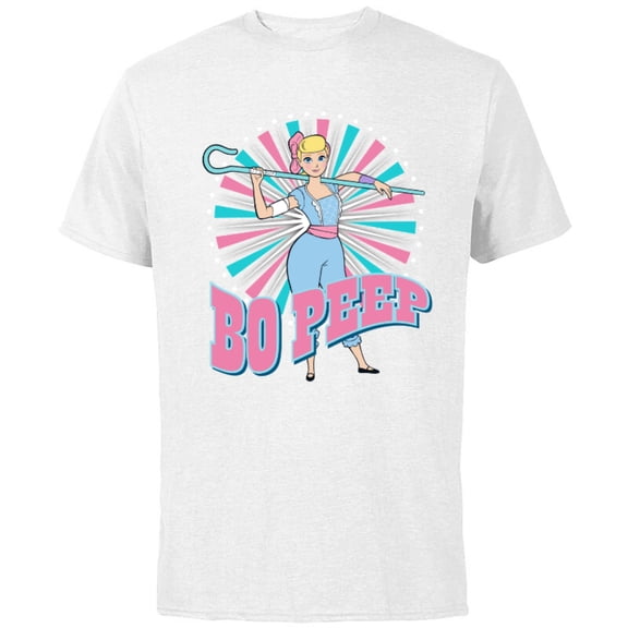 Disney Pixar Toy Story 4 Bo Peep is Back T-Shirt - Short Sleeve Cotton T-Shirt for Adults - Customized-White