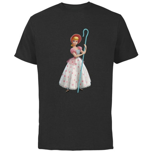 Disney Pixar Toy Story 4 Bo Peep is Here T-Shirt - Short Sleeve Cotton T-Shirt for Adults - Customized-Black