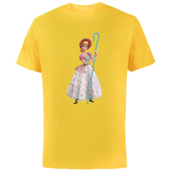 Disney Pixar Toy Story 4 Bo Peep is Here T-Shirt - Short Sleeve Cotton T-Shirt for Adults - Customized-Yellow