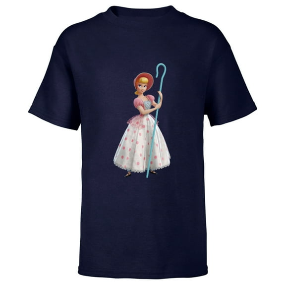 Disney Pixar Toy Story 4 Bo Peep is Here T-Shirt - Short Sleeve T-Shirt for Kids - Customized-Athletic Navy