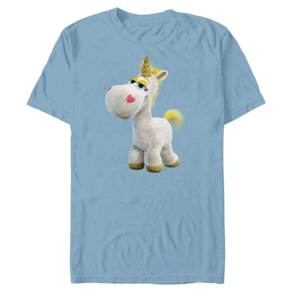 Disney Pixar Toy Story 4 Buttercup Unicorn T-Shirt- Short Sleeve Blended T-Shirt for Adults - Customized-Ocean Blue