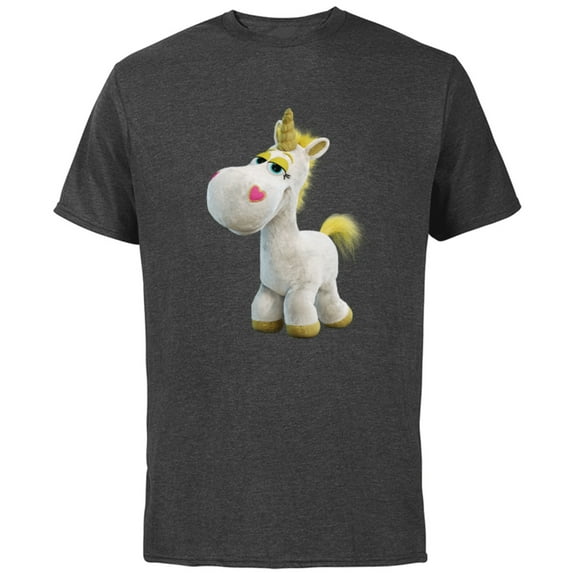 Disney Pixar Toy Story 4 Buttercup Unicorn T-Shirt - Short Sleeve Cotton T-Shirt for Adults - Customized-Charcoal