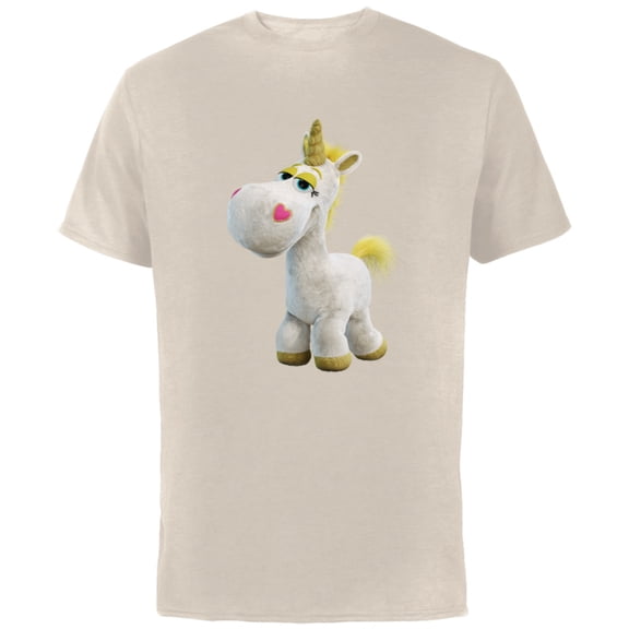 Disney Pixar Toy Story 4 Buttercup Unicorn T-Shirt - Short Sleeve Cotton T-Shirt for Adults - Customized-Natural