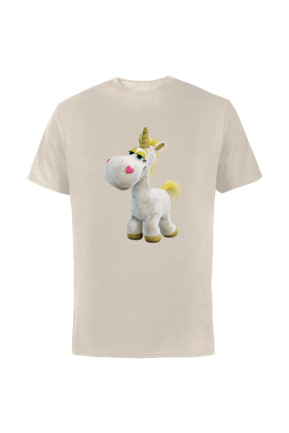 Disney Pixar Toy Story 4 Buttercup Unicorn T-Shirt - Short Sleeve Cotton T-Shirt for Adults - Customized-Natural