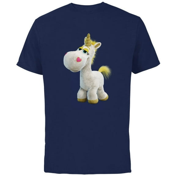 Disney Pixar Toy Story 4 Buttercup Unicorn T-Shirt - Short Sleeve Cotton T-Shirt for Adults - Customized-Navy