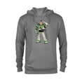 thumbnail image 1 of Disney Pixar Toy Story 4 Buzz Lightyear Hero Salute T-Shirt - Pullover Hoodie for Adults - Customized-Graphite Heather, 1 of 5