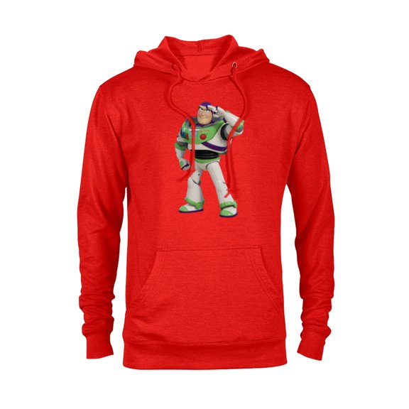 Disney Pixar Toy Story 4 Buzz Lightyear Hero Salute T-Shirt - Pullover Hoodie for Adults - Customized-Red Heather
