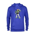 thumbnail image 1 of Disney Pixar Toy Story 4 Buzz Lightyear Hero Salute T-Shirt - Pullover Hoodie for Adults - Customized-Royal Heather, 1 of 5