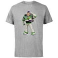 thumbnail image 1 of Disney Pixar Toy Story 4 Buzz Lightyear Hero Salute T-Shirt - Short Sleeve Cotton T-Shirt for Adults - Customized-Athletic Heather, 1 of 5