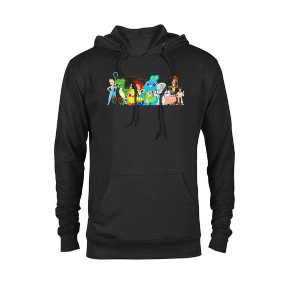 Disney Pixar Toy Story 4 Character Group Shot T-Shirt - Pullover Hoodie for Adults - Customized-Black