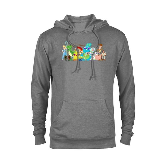 Disney Pixar Toy Story 4 Character Group Shot T-Shirt - Pullover Hoodie for Adults - Customized-Graphite Heather