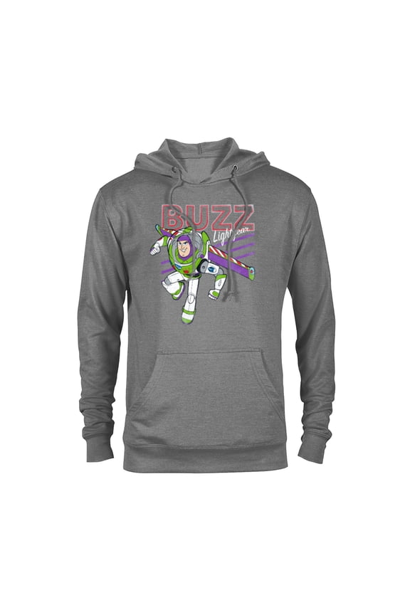Disney Pixar Toy Story 4 Classic Buzz Lightyear T-Shirt - Pullover Hoodie for Adults - Customized-Graphite Heather