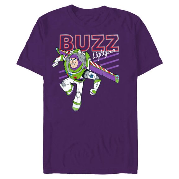 Disney Pixar Toy Story 4 Classic Buzz Lightyear T-Shirt- Short Sleeve Blended T-Shirt for Adults - Customized-Purple