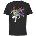 thumbnail image 1 of Disney Pixar Toy Story 4 Classic Buzz Lightyear T-Shirt - Short Sleeve Cotton T-Shirt for Adults - Customized-Black, 1 of 5