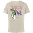 thumbnail image 1 of Disney Pixar Toy Story 4 Classic Buzz Lightyear T-Shirt - Short Sleeve Cotton T-Shirt for Adults - Customized-Natural, 1 of 5