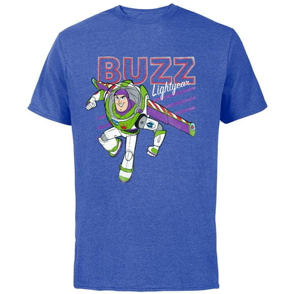 Disney Pixar Toy Story 4 Classic Buzz Lightyear T-Shirt - Short Sleeve Cotton T-Shirt for Adults - Customized-Royal Heather