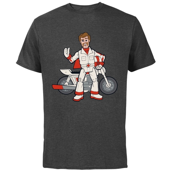 Disney Pixar Toy Story 4 Cool Duke Caboom T-Shirt - Short Sleeve Cotton T-Shirt for Adults - Customized-Charcoal