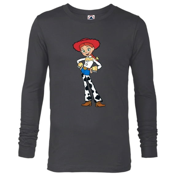 Disney Pixar Toy Story 4 Cowgirl Jessie T-Shirt - Long Sleeve T-Shirt for Men - Customized-Charcoal Heather