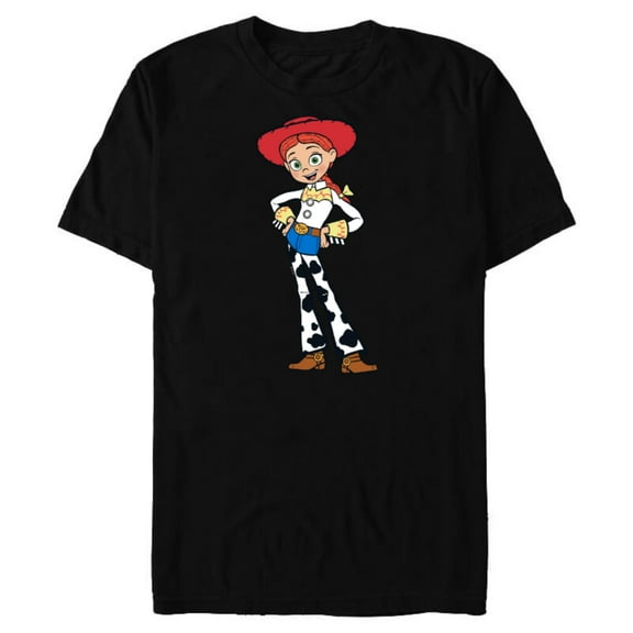 Disney Pixar Toy Story 4 Cowgirl Jessie T-Shirt- Short Sleeve Blended T-Shirt for Adults - Customized-Black Snow Heather