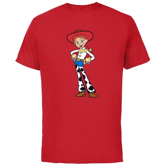 Disney Pixar Toy Story 4 Cowgirl Jessie T-Shirt - Short Sleeve Cotton T-Shirt for Adults - Customized-Red