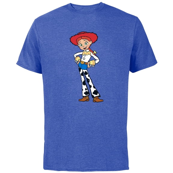 Disney Pixar Toy Story 4 Cowgirl Jessie T-Shirt - Short Sleeve Cotton T-Shirt for Adults - Customized-Royal Heather