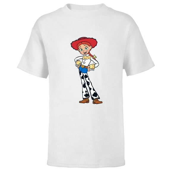Disney Pixar Toy Story 4 Cowgirl Jessie T-Shirt - Short Sleeve T-Shirt for Kids - Customized-White