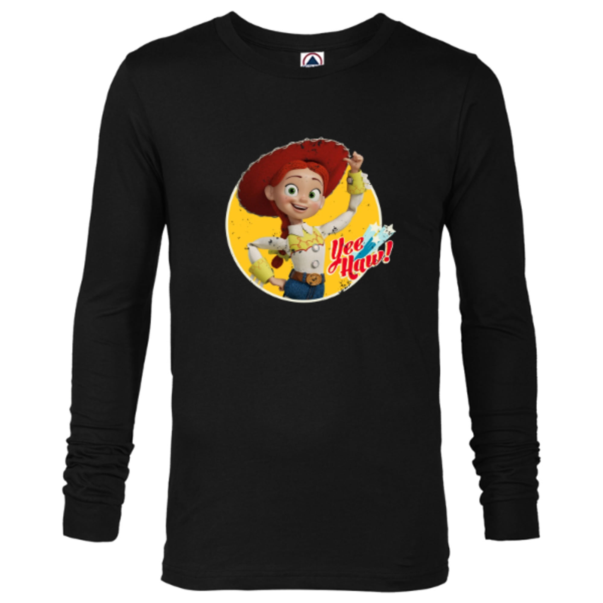 Disney Pixar Toy Story 4 Cowgirl Jessie Yee Haw T-Shirt - Long Sleeve  T-Shirt for Men - Customized-Black