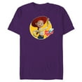 thumbnail image 1 of Disney Pixar Toy Story 4 Cowgirl Jessie Yee Haw T-Shirt- Short Sleeve Blended T-Shirt for Adults - Customized-Purple, 1 of 5