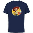 thumbnail image 1 of Disney Pixar Toy Story 4 Cowgirl Jessie Yee Haw T-Shirt - Short Sleeve Cotton T-Shirt for Adults - Customized-Navy, 1 of 5