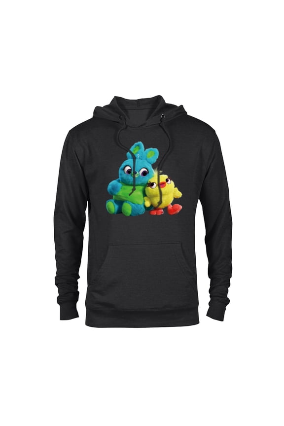 Disney Pixar Toy Story 4 Ducky and Bunny Plush Pals T-Shirt - Pullover Hoodie for Adults - Customized-Black