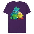 thumbnail image 1 of Disney Pixar Toy Story 4 Ducky and Bunny Plush Pals T-Shirt- Short Sleeve Blended T-Shirt for Adults - Customized-Purple, 1 of 5