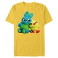 thumbnail image 1 of Disney Pixar Toy Story 4 Ducky and Bunny Plush Pals T-Shirt- Short Sleeve Blended T-Shirt for Adults - Customized-Yellow, 1 of 5