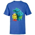 thumbnail image 1 of Disney Pixar Toy Story 4 Ducky and Bunny Tough Pose T-Shirt - Short Sleeve T-Shirt for Kids - Customized-Royal, 1 of 5