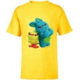 thumbnail image 1 of Disney Pixar Toy Story 4 Ducky and Bunny Tough Pose T-Shirt - Short Sleeve T-Shirt for Kids - Customized-Yellow, 1 of 5