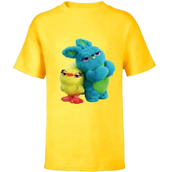 Disney Pixar Toy Story 4 Ducky and Bunny Tough Pose T-Shirt - Short Sleeve T-Shirt for Kids - Customized-Yellow