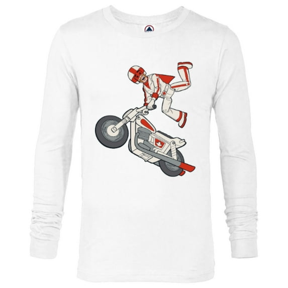 Disney Pixar Toy Story 4 Duke Caboom Stunt Jump T-Shirt - Long Sleeve T-Shirt for Men - Customized-White