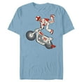 thumbnail image 1 of Disney Pixar Toy Story 4 Duke Caboom Stunt Jump T-Shirt- Short Sleeve Blended T-Shirt for Adults - Customized-Celadon Snow Heather, 1 of 5