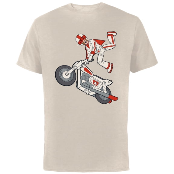 Disney Pixar Toy Story 4 Duke Caboom Stunt Jump T-Shirt - Short Sleeve Cotton T-Shirt for Adults - Customized-Putty