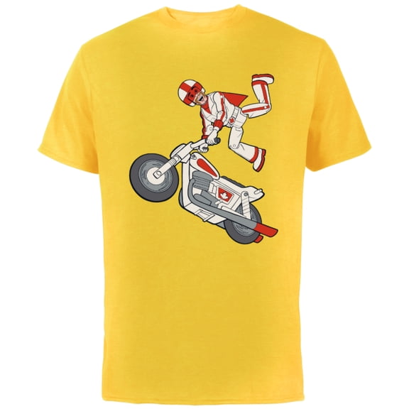 Disney Pixar Toy Story 4 Duke Caboom Stunt Jump T-Shirt - Short Sleeve Cotton T-Shirt for Adults - Customized-Sunflower