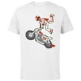 thumbnail image 1 of Disney Pixar Toy Story 4 Duke Caboom Stunt Jump T-Shirt - Short Sleeve Cotton T-Shirt for Adults - Customized-White, 1 of 5
