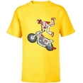 thumbnail image 1 of Disney Pixar Toy Story 4 Duke Caboom Stunt Jump T-Shirt - Short Sleeve T-Shirt for Kids - Customized-Yellow, 1 of 5
