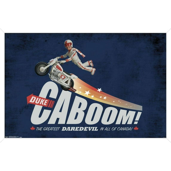 Disney Pixar Toy Story 4 - Duke Caboom Wall Poster, 14.725" x 22.375", Framed
