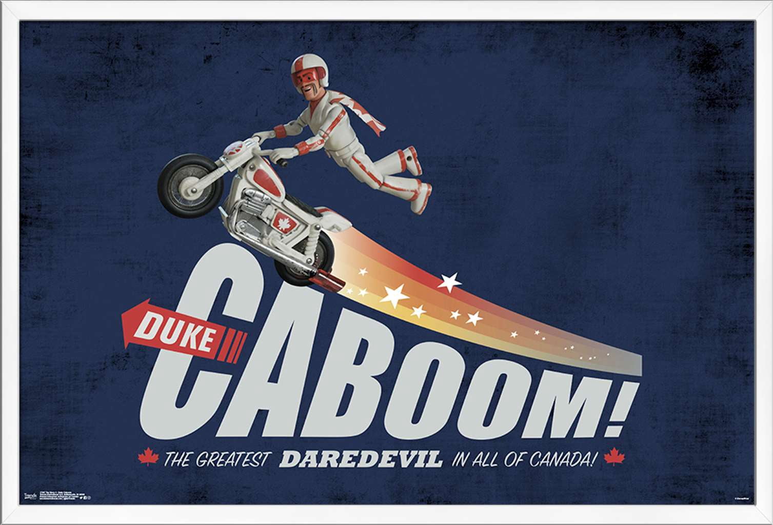Disney Pixar Toy Story 4 - Duke Caboom Wall Poster, 22.375" x 34", Framed