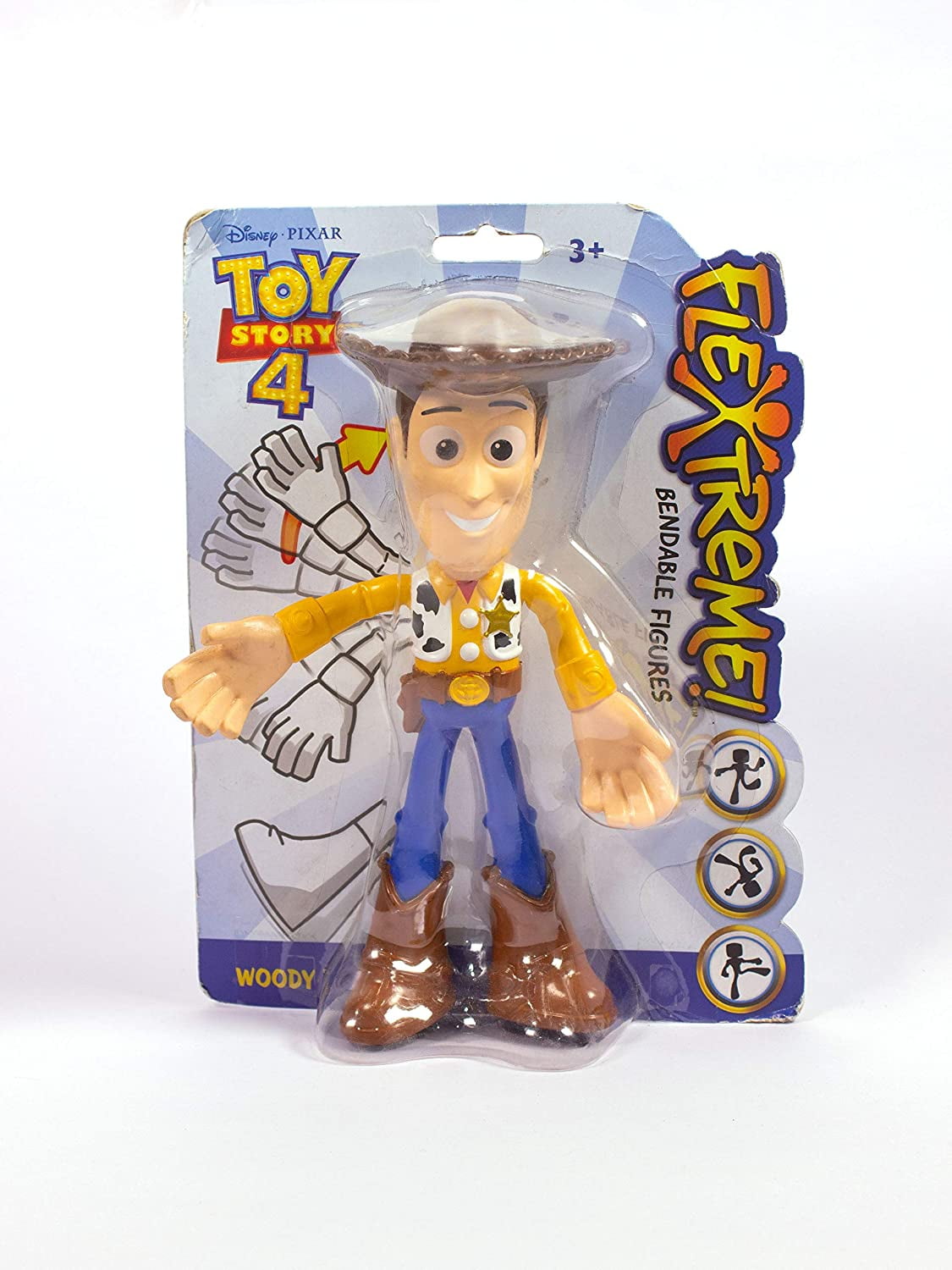 Disney Pixar Toy Story 4 Flextreme Bendable 7 inch Sheriff Woody Action