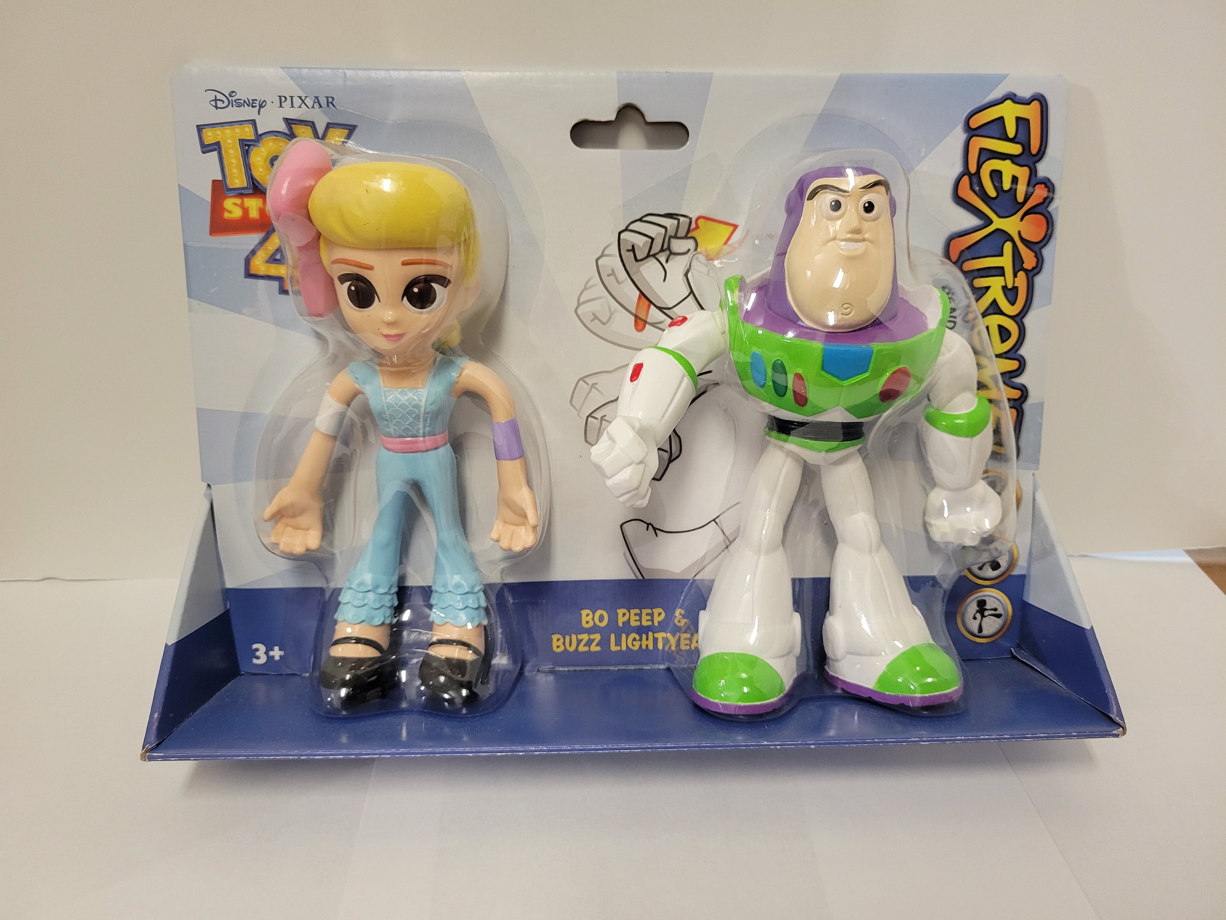 Disney Pixar Toy Story 4 Flextreme Bendable Figure Bo Peep and Buzz