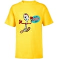 thumbnail image 1 of Disney Pixar Toy Story 4 Forky Get Me Outta Here T-Shirt - Short Sleeve T-Shirt for Kids - Customized-Yellow, 1 of 5